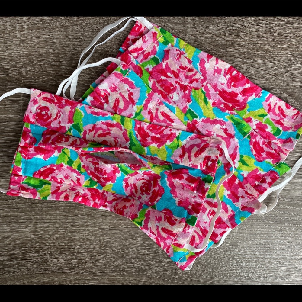 Lilly Pulitzer first impression inspired facemask
